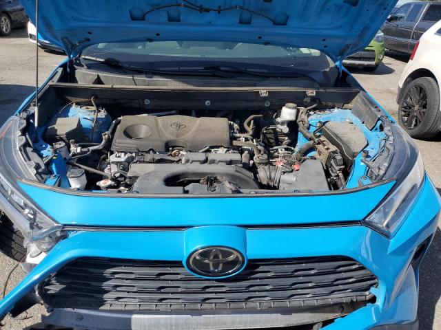 2T3W1RFV1KW008072 - 2019 TOYOTA RAV4 XLE BLUE photo 12