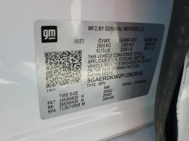 5GAERDKW2PJ262936 - 2023 BUICK ENCLAVE AVENIR WHITE photo 13