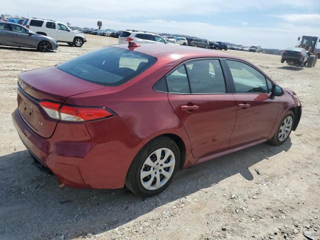 5YFEPMAE6NP391493 - 2022 TOYOTA COROLLA LE RED photo 3