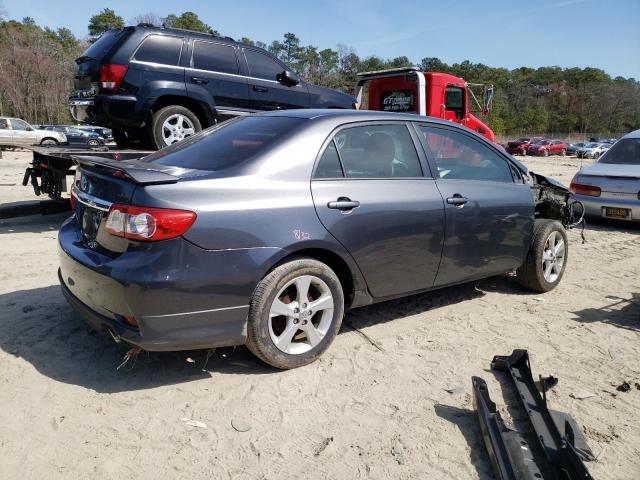 2T1BU4EE6DC120583 - 2013 TOYOTA COROLLA BASE GRAY photo 3