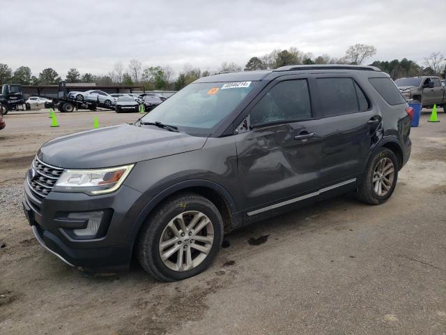 1FM5K7D80HGC61250 - 2017 FORD EXPLORER XLT GRAY photo 1