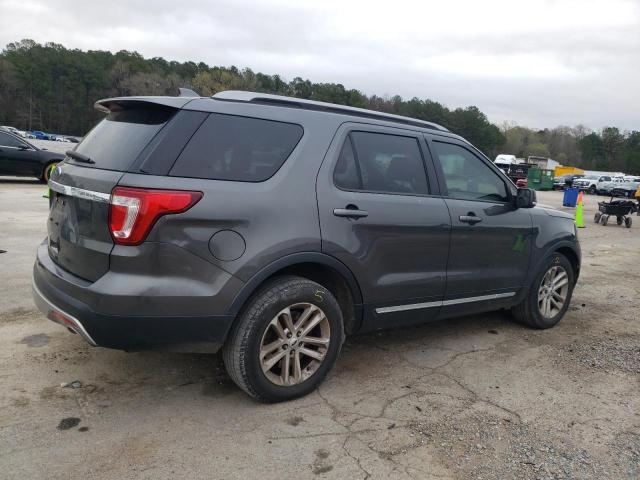 1FM5K7D80HGC61250 - 2017 FORD EXPLORER XLT GRAY photo 3