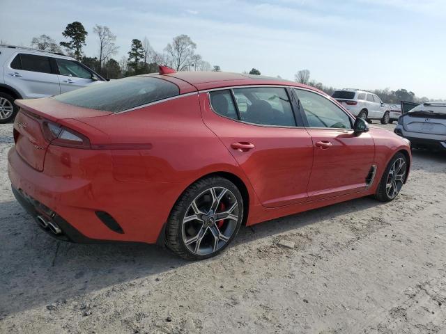 KNAE55LC2M6091363 - 2021 KIA STINGER GT2 RED photo 3