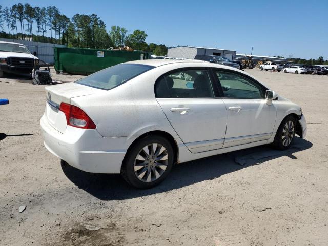 2HGFA16909H540937 - 2009 HONDA CIVIC EXL WHITE photo 3