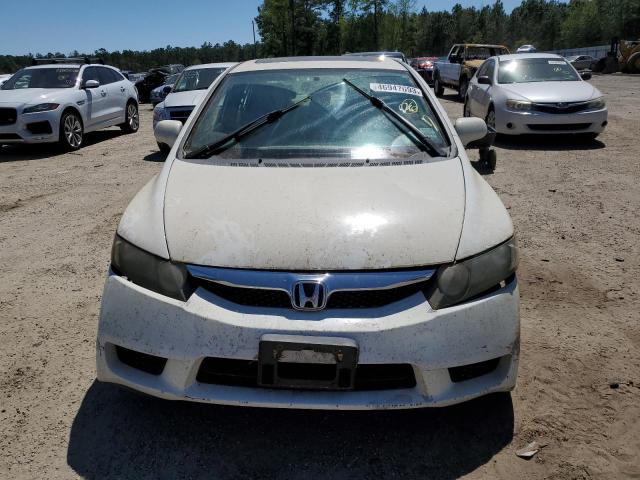 2HGFA16909H540937 - 2009 HONDA CIVIC EXL WHITE photo 5