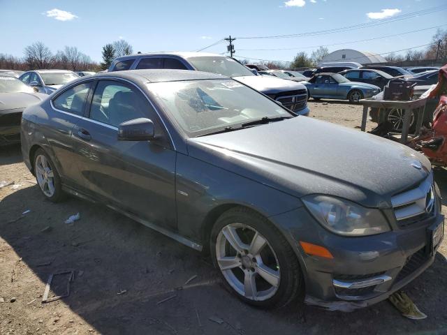 WDDGJ4HB1CF785418 - 2012 MERCEDES-BENZ C 250 GRAY photo 4