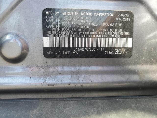 JA4AR3AU7LU014417 - 2020 MITSUBISHI OUTLANDER ES GRAY photo 13