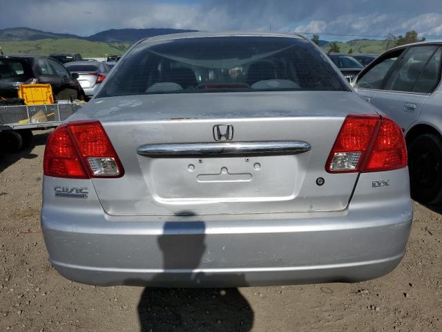 2HGES267X2H502286 - 2002 HONDA CIVIC EX SILVER photo 6