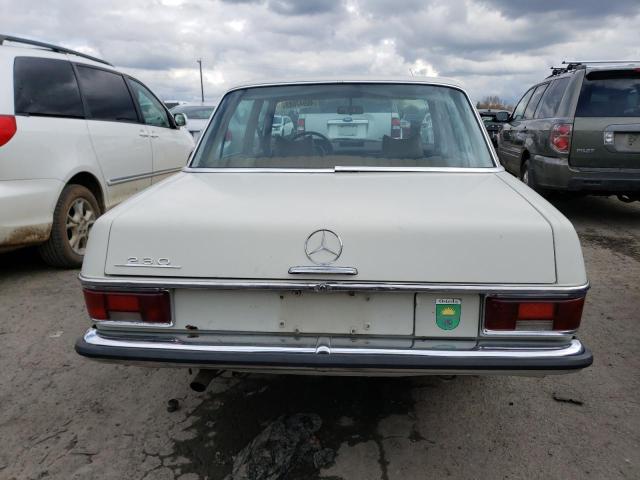 11401510037071 - 1969 MERCEDES-BENZ 230 WHITE photo 6