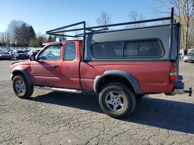 5TEWN72N81Z851235 - 2001 TOYOTA TACOMA XTRACAB BURGUNDY photo 2