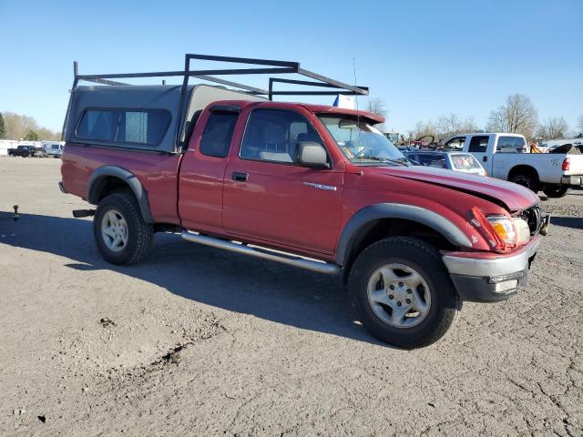 5TEWN72N81Z851235 - 2001 TOYOTA TACOMA XTRACAB BURGUNDY photo 4