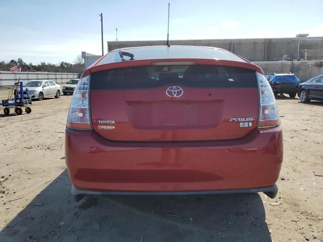 JTDKB20U987694563 - 2008 TOYOTA PRIUS RED photo 6