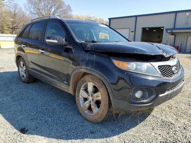 5XYKUDA24DG330115 - 2013 KIA SORENTO EX BLACK photo 4