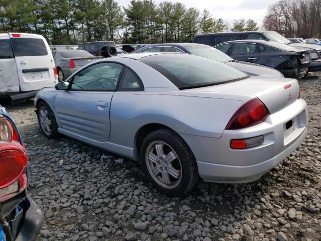 4A3AC84L0YE046762 - 2000 MITSUBISHI ECLIPSE GT SILVER photo 2