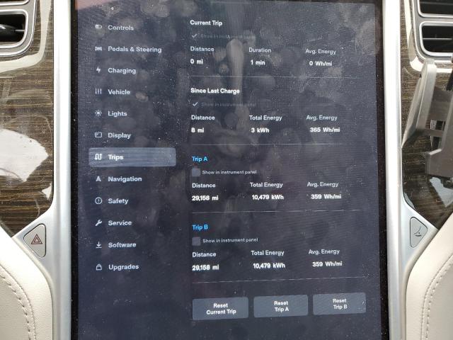 5YJSA1H14EFP44895 - 2014 TESLA MODEL S შავი ფოტო 9
