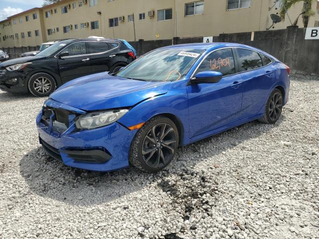 19XFC2F50JE014733 - 2018 HONDA CIVIC LX BLUE photo 1