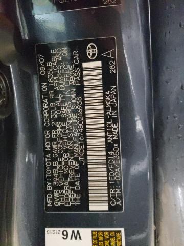 JTKDE167480246938 - 2008 TOYOTA SCION TC 灰色 照片 13