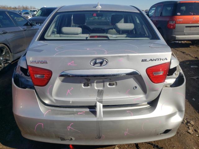 KMHDU4AD9AU930774 - 2010 HYUNDAI ELANTRA BLUE SILVER photo 6