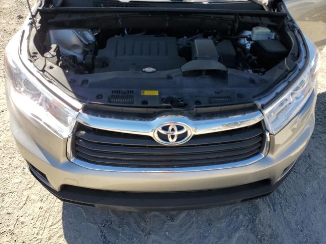 5TDKKRFH7GS131258 - 2016 TOYOTA HIGHLANDER XLE TAN photo 12