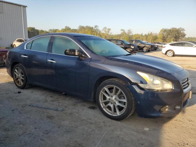 1N4AA5APXEC454214 - 2014 NISSAN MAXIMA S BLUE photo 4