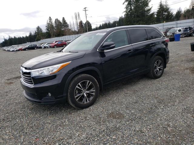 5TDJKRFH4GS259405 - 2016 TOYOTA HIGHLANDER XLE 黑色 照片 1