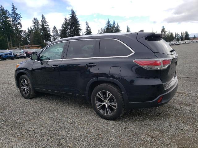 5TDJKRFH4GS259405 - 2016 TOYOTA HIGHLANDER XLE 黑色 照片 2