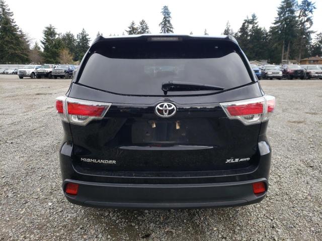 5TDJKRFH4GS259405 - 2016 TOYOTA HIGHLANDER XLE 黑色 照片 6