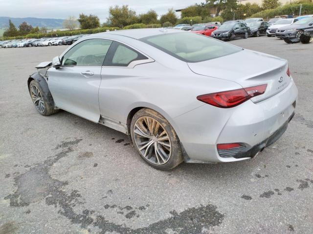 JN1CV7EK0HM110796 - 2017 INFINITI Q60 BASE SILVER photo 2