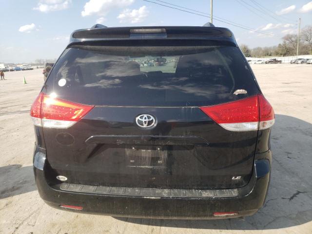 5TDKK3DCXBS129467 - 2011 TOYOTA SIENNA LE BLACK photo 6