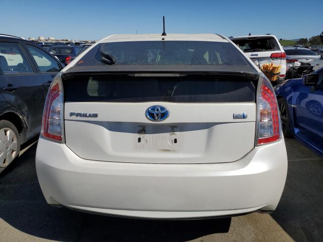 JTDKN3DU1C5481005 - 2012 TOYOTA PRIUS WHITE photo 6