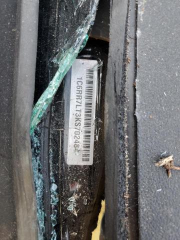 1C6RR7LT3KS702484 - 2019 RAM 1500 CLASS SLT 黑色 照片 12