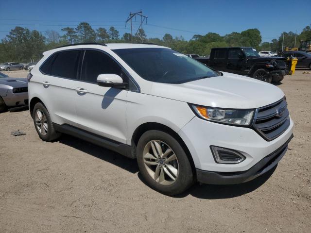 2FMTK3J94FBC29418 - 2015 FORD EDGE SEL WHITE photo 4