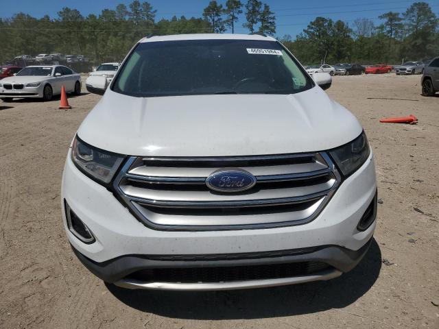 2FMTK3J94FBC29418 - 2015 FORD EDGE SEL WHITE photo 5