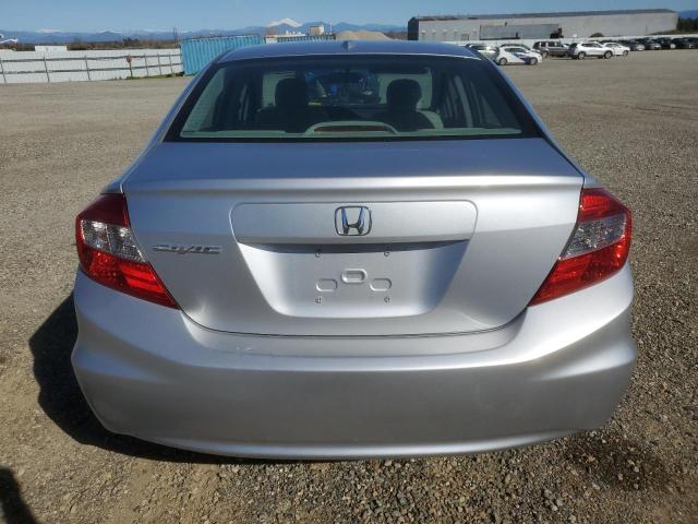 2HGFB2F95CH526549 - 2012 HONDA CIVIC EXL ვერცხლისფერი ფოტო 6