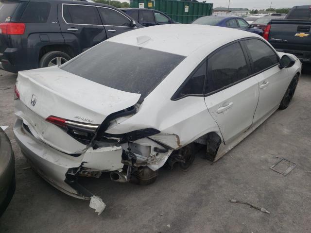 2HGFE2F50NH520858 - 2022 HONDA CIVIC SPORT WHITE photo 3