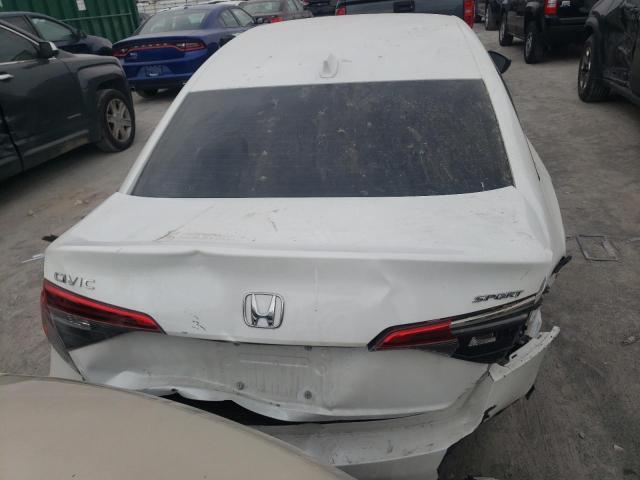 2HGFE2F50NH520858 - 2022 HONDA CIVIC SPORT WHITE photo 6