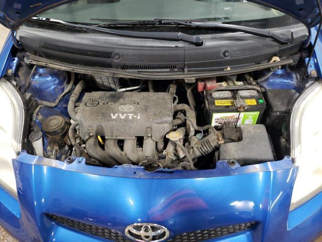 JTDJT4K35A5282439 - 2010 TOYOTA YARIS BLUE photo 11