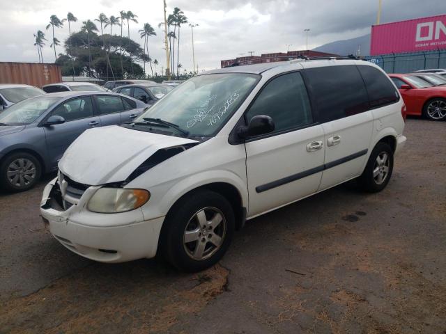 1D4GP45R45B348858 - 2005 DODGE CARAVAN SXT WHITE photo 1