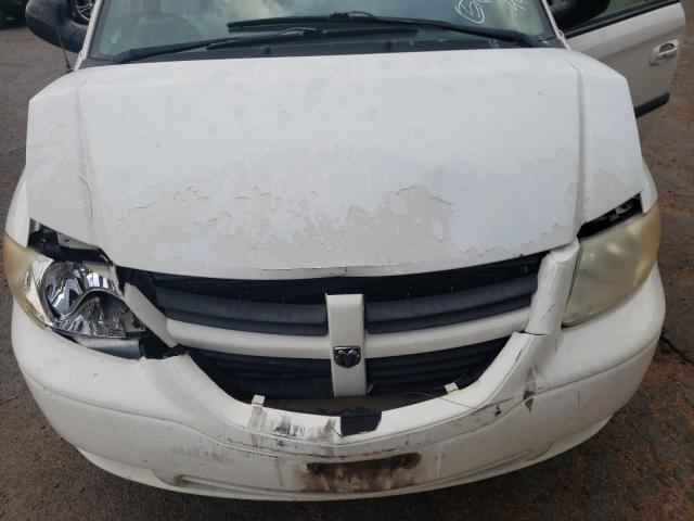 1D4GP45R45B348858 - 2005 DODGE CARAVAN SXT WHITE photo 12