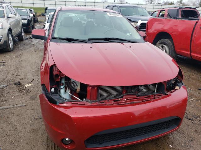 1FAHP3GN4BW143606 - 2011 FORD FOCUS SES RED photo 5