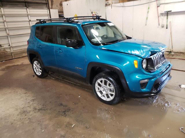 ZACNJBAB8LPL72731 - 2020 JEEP RENEGADE SPORT TURQUOISE photo 4