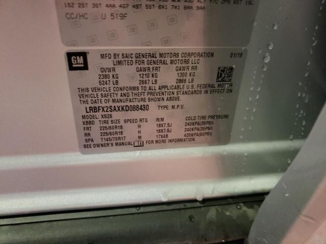 LRBFX2SAXKD088430 - 2019 BUICK ENVISION ESSENCE Արծաթագույն լուսանկար 14