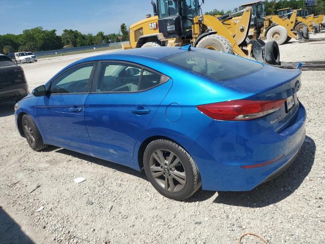 5NPD84LF2HH004342 - 2017 HYUNDAI ELANTRA SE BLUE photo 2