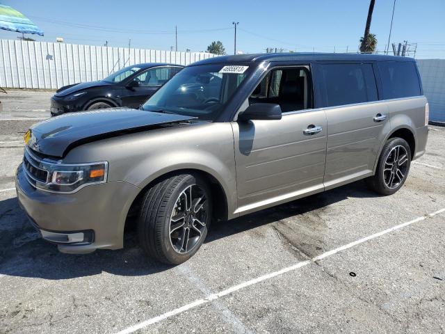 2FMGK5D85DBD14720 - 2013 FORD FLEX LIMITED BROWN photo 1