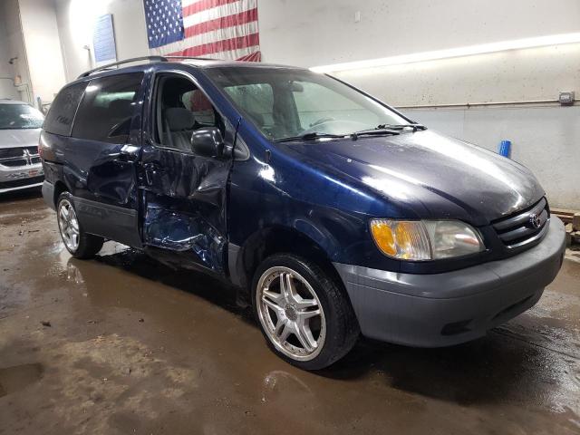 4T3ZF13C53U525718 - 2003 TOYOTA SIENNA LE BLUE photo 4