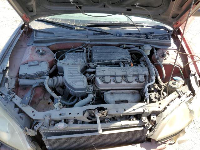 1HGES16375L021099 - 2005 HONDA CIVIC DX VP RED photo 11