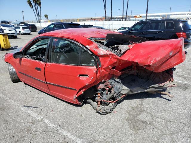 1HGES16375L021099 - 2005 HONDA CIVIC DX VP RED photo 2