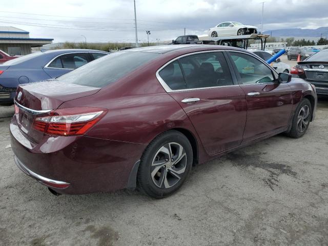 1HGCR2F38HA211602 - 2017 HONDA ACCORD LX BURGUNDY photo 3