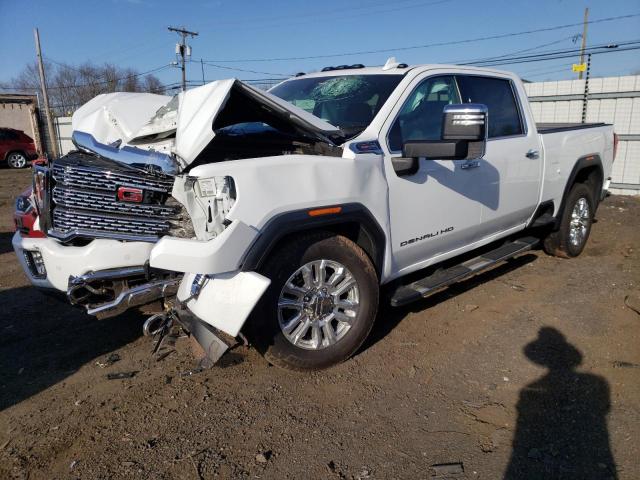 1GT49RE70MF118859 - 2021 GMC SIERRA K2500 DENALI WHITE photo 1