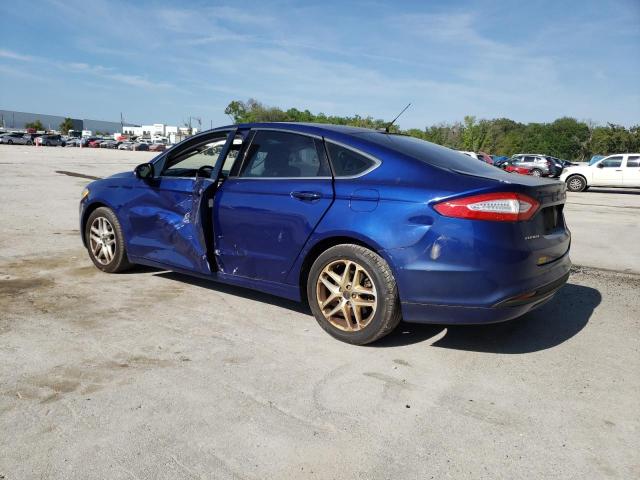 3FA6P0HD1GR122136 - 2016 FORD FUSION SE BLUE photo 2